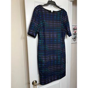 Jessica Howard Mutil color (black, teal, lavender and blue) Size 16